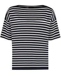 Roberto Collina - Striped T-Shirt - Lyst