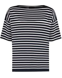 Roberto Collina - Striped T-Shirt - Lyst