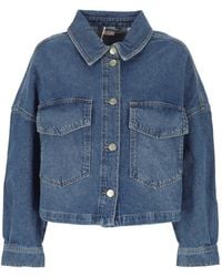 Marella - Flap-Pocket Denim Jacket - Lyst