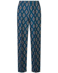F.R.S For Restless Sleepers - Pontos Diamond-Print Trousers - Lyst