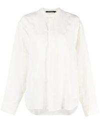 Sofie D'Hoore - Chemise En Lin À Design Sans Col - Lyst