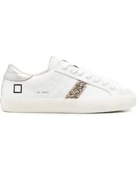 Date - Baskets En Cuir À Paillettes - Lyst