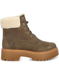 Timberland - Stone Street Faux-Fur Platform Boots - Lyst