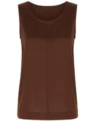 Panicale - Tonal-Stitch Sleeveless Top - Lyst