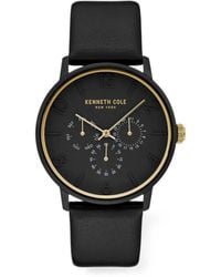 Kenneth Cole - Montre Sub-Dial Mm En Cuir - Lyst