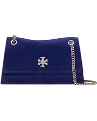 Tory Burch - Mini Kira Turnlock Suede Shoulder Bag - Lyst
