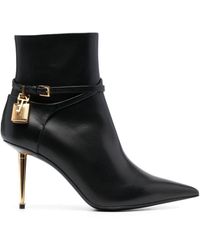 Tom Ford - 80Mm Leather Pointed-Toe Boots - Lyst