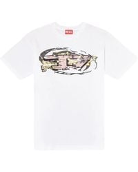 DIESEL - Graphic-Print T-Shirt - Lyst