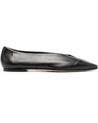 Aeyde - Betty Leather Ballerina Shoes - Lyst
