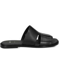 BOSS - Leather Sandals - Lyst