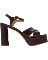 Andrea Gomez - 110Mm Bella Platform Sandals - Lyst