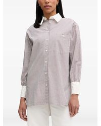 Marc O' Polo - Chemise Rayée À Poignets Noués - Lyst