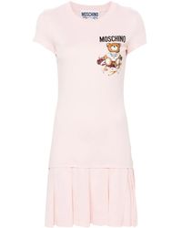 Moschino - ロゴプリント ミニドレス - Lyst
