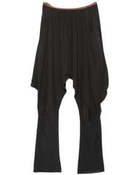 Kiko Kostadinov - Tess Textured Draped Trousers - Lyst