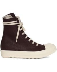 Rick Owens - 35Mm Denim High-Top Sneakers - Lyst