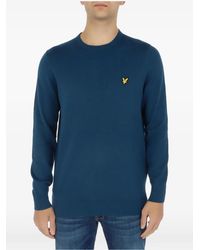 Lyle & Scott - Embroidered-Logo Crew-Neck Sweater - Lyst