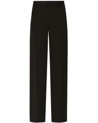 Dolce & Gabbana - Pressed-Crease Tailored-Cut Trousers - Lyst