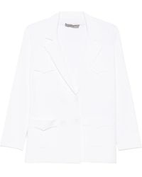 D.exterior - Double-Breasted Peak-Lapel Blazer - Lyst