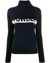 Perfect Moment Cable-knit Sweater - Blue