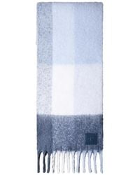 Calvin Klein - Check Fringed Scarf - Lyst