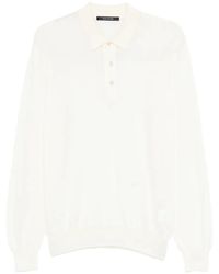 Tagliatore - Long Sleeve Knit Polo For - Lyst