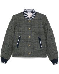 Thom Browne - Prince Of Wales Hunting Tweed Bomber Jascket - Lyst