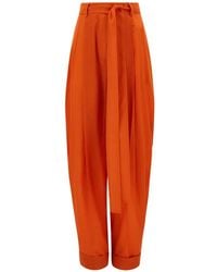 Ferragamo - Barrel-Leg Trousers - Lyst
