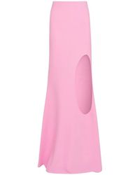 A.W.A.K.E. MODE - Cut-Out Flared Maxi Skirt - Lyst