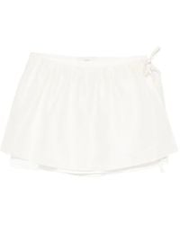 DUNST - Drawstring Layered Mini Skirt - Lyst