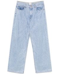 CASABLANCA - Crystal-Embellished Jeans - Lyst