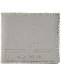 Paul & Shark - Fin-Embossed Leather Billfold Wallet - Lyst