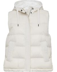 Brunello Cucinelli - Hood Padded Gilet - Lyst