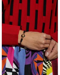 Versace - Medusa Leather Bracelet - Lyst