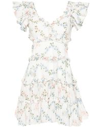 Needle & Thread - Floral-print Cotton Minidress - Lyst