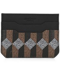AU DEPART - Monogram-Print Card Holder - Lyst