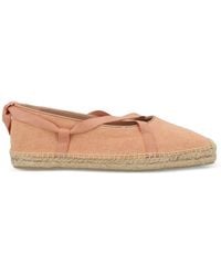 Castañer - Lace-Up Espadrille Ballet Flats - Lyst