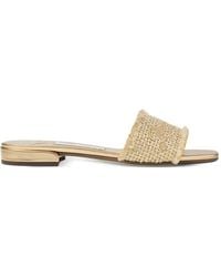 Jimmy Choo - Joa Flat Canvas Flat Sandals - Lyst