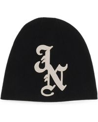 JUN/NAKAYAMA - Logo-Patch Ribbed Beanie Hat - Lyst