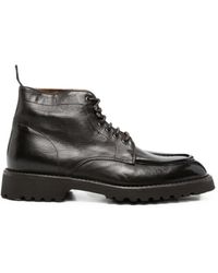 Green George - Lace-Up Leather Ankle Boots - Lyst