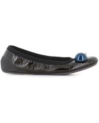 Dove Nuotano Gli Squali - Ballerines En Cuir Verni À Boucle - Lyst