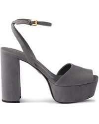 Prada - Sandali Platform Con Fibbia 115Mm - Lyst