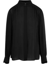 Nili Lotan - Blusa Revi A Collo Alto - Lyst
