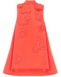 LEO LIN - Fallon Floral-Appliqué Mini Dress - Lyst