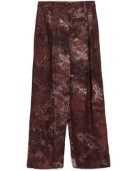 Ziggy Chen - Graphic-Print Trousers - Lyst