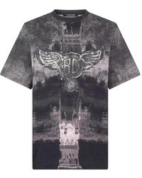 Roberto Cavalli - Winged Monogram-Print T-Shirt - Lyst