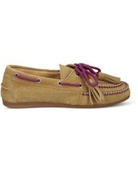 POSA - Tassel Lace-Up Boat Loafers - Lyst