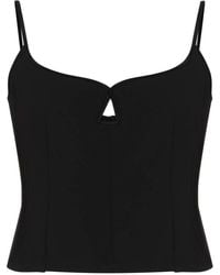 Paris Georgia Basics - Marlo Top Mit Herzausschnitt - Lyst