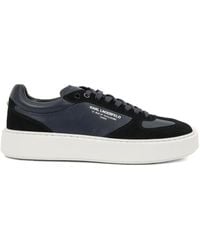 Karl Lagerfeld - Logo-Print Leather Sneakers - Lyst