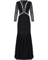 Amir Slama - X Astrid Mesh-Panel Maxi Dress - Lyst