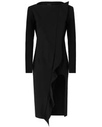 Pinko - Jurk Met Open Achterkant En Ruches - Lyst